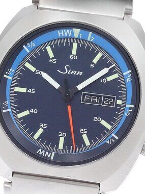 Sinn Instrument watch 240.ST.GZ Day date black Dial Automatic Men's Watch_949268
